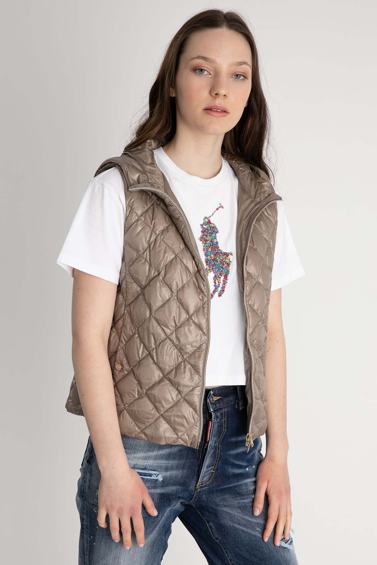 Herno Kapüşonlu Kapitone Puffer Yelek-Libas Trendy Fashion Store