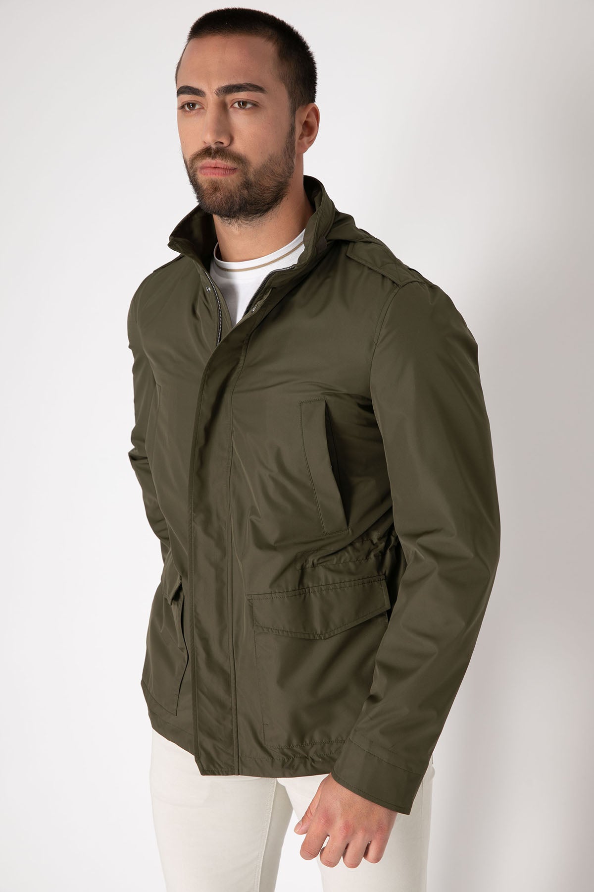 Herno Regular Fit Dik Yaka Mont-Libas Trendy Fashion Store