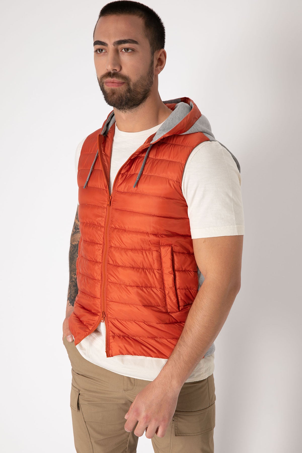 Herno Kapüşonlu Puffer Yelek-Libas Trendy Fashion Store