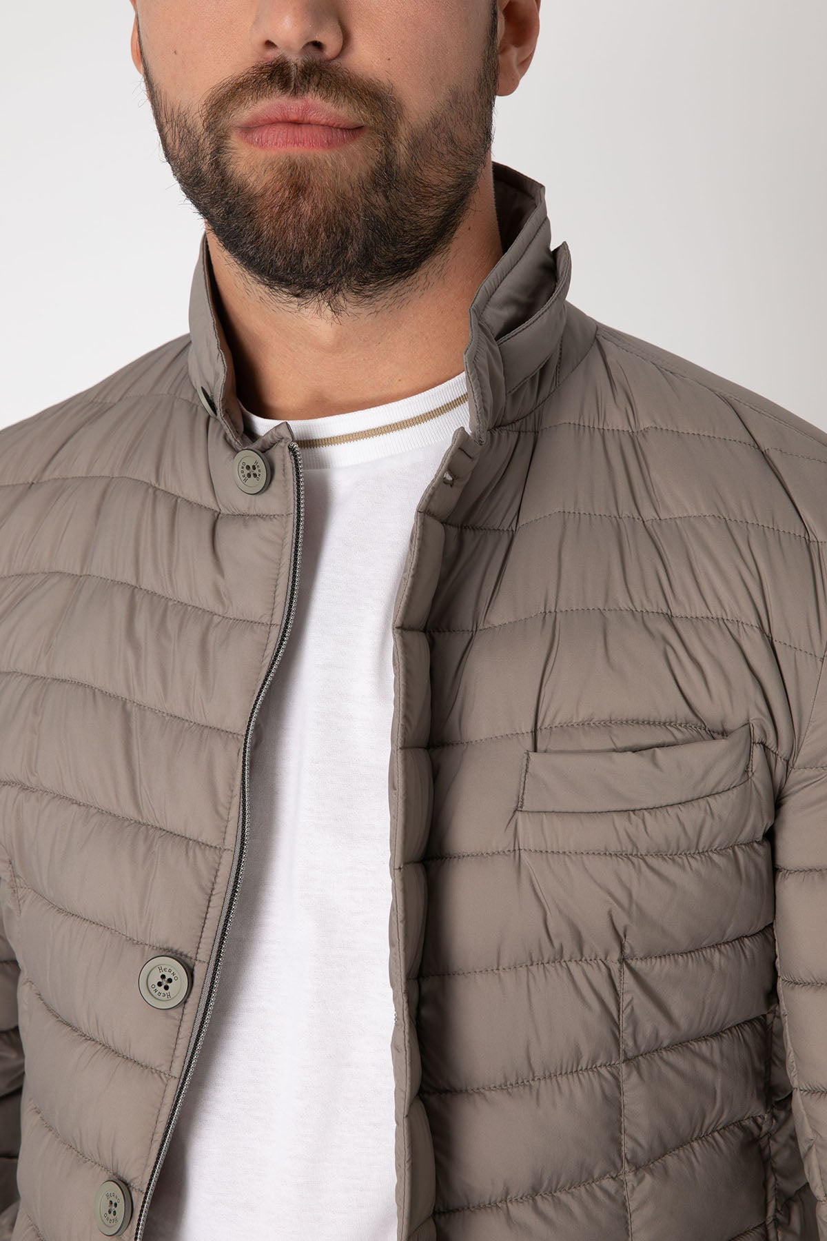 Herno Slim Fit Dik Yaka Puffer Mont Ceket-Libas Trendy Fashion Store