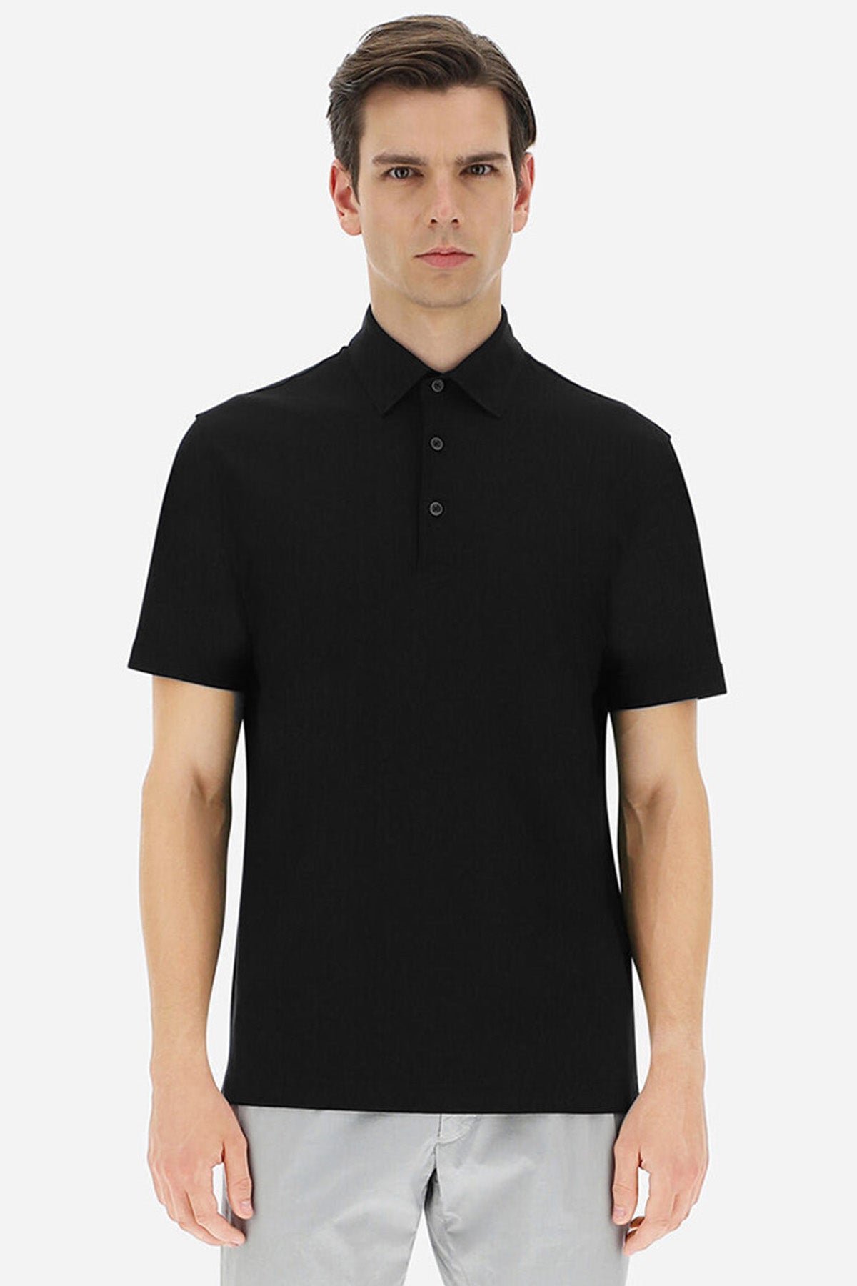 Herno Regular Fit Polo Yaka T-shirt-Libas Trendy Fashion Store