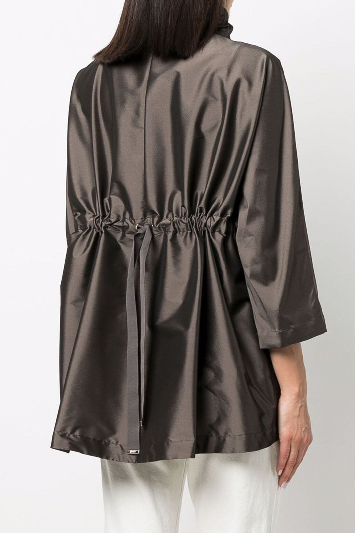 Herno Çan Kesim Belden Büzgülü İnce Trençkot-Libas Trendy Fashion Store