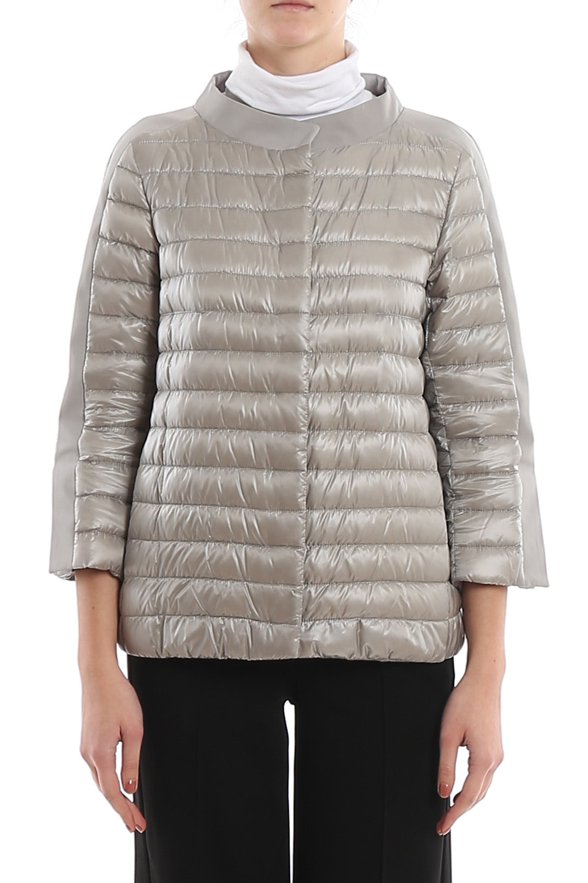 Herno Dik Yaka İnce Puffer Mont-Libas Trendy Fashion Store