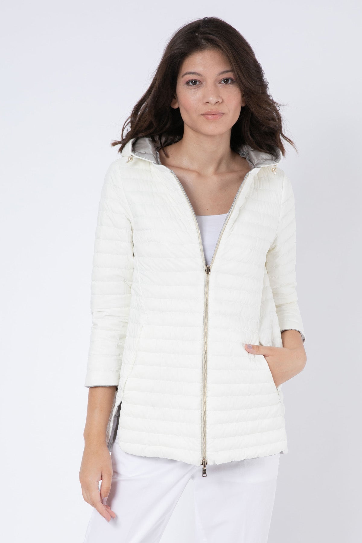 Herno Dolgulu Kapüşonlu Çift Taraflı Mont-Libas Trendy Fashion Store