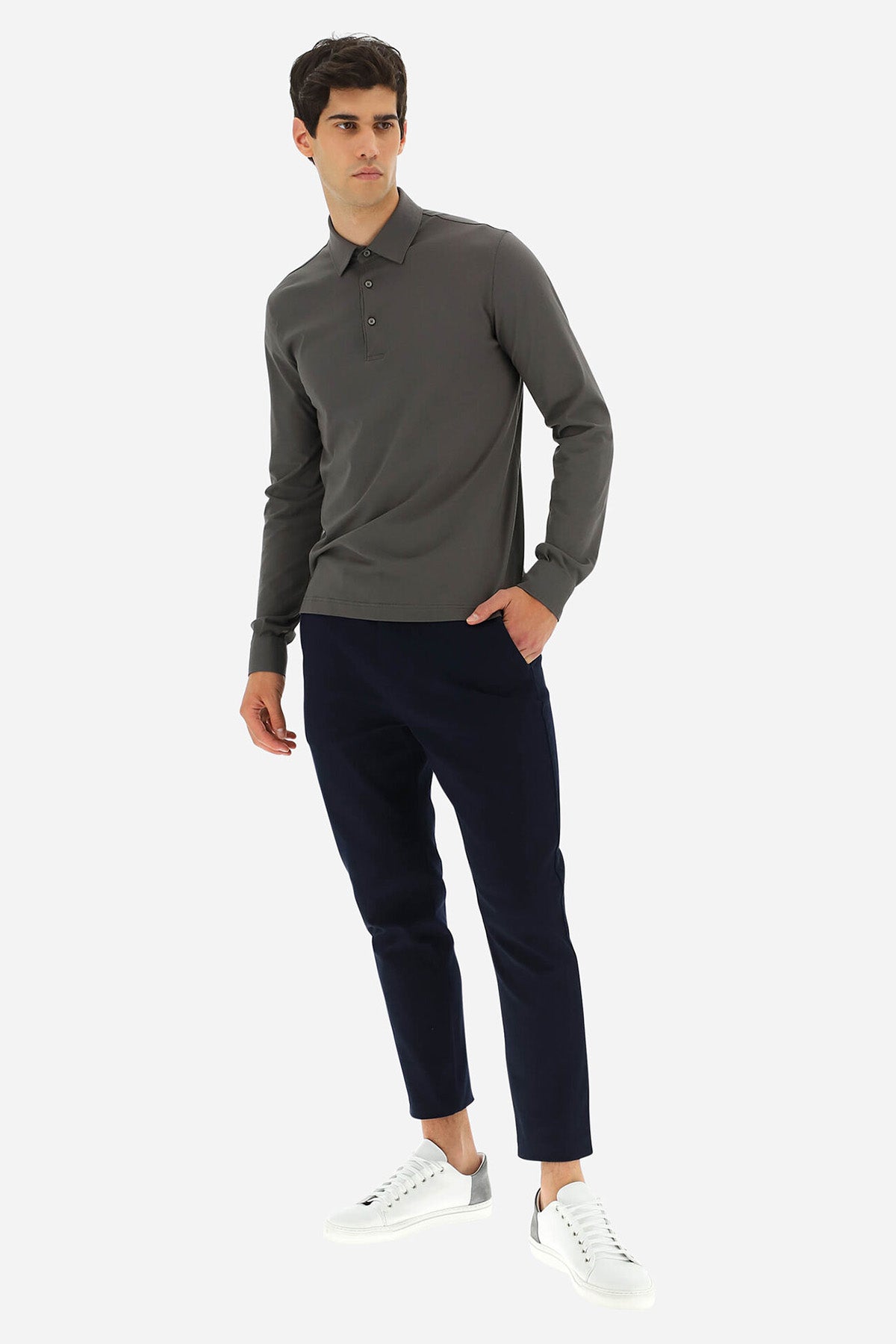 Herno Polo Yaka Uzun Kollu T-shirt-Libas Trendy Fashion Store