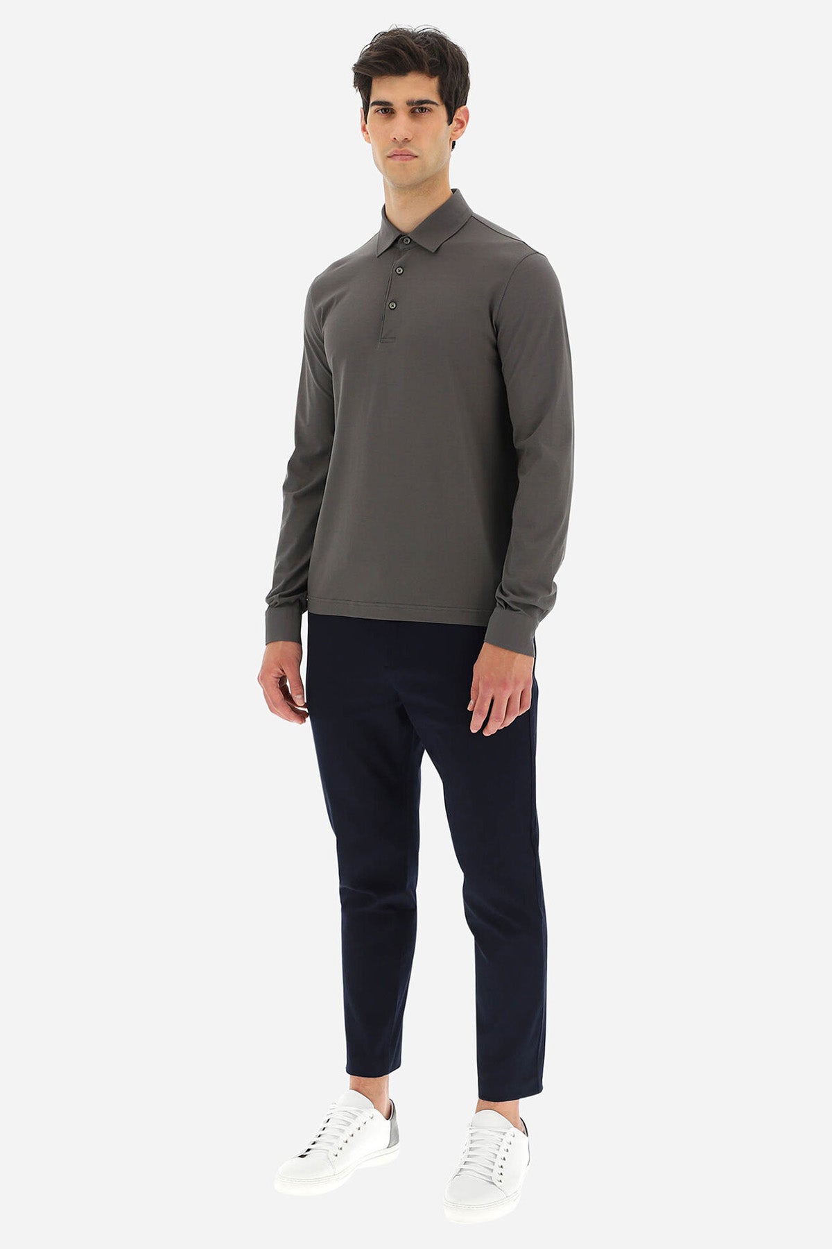 Herno Polo Yaka Uzun Kollu T-shirt-Libas Trendy Fashion Store