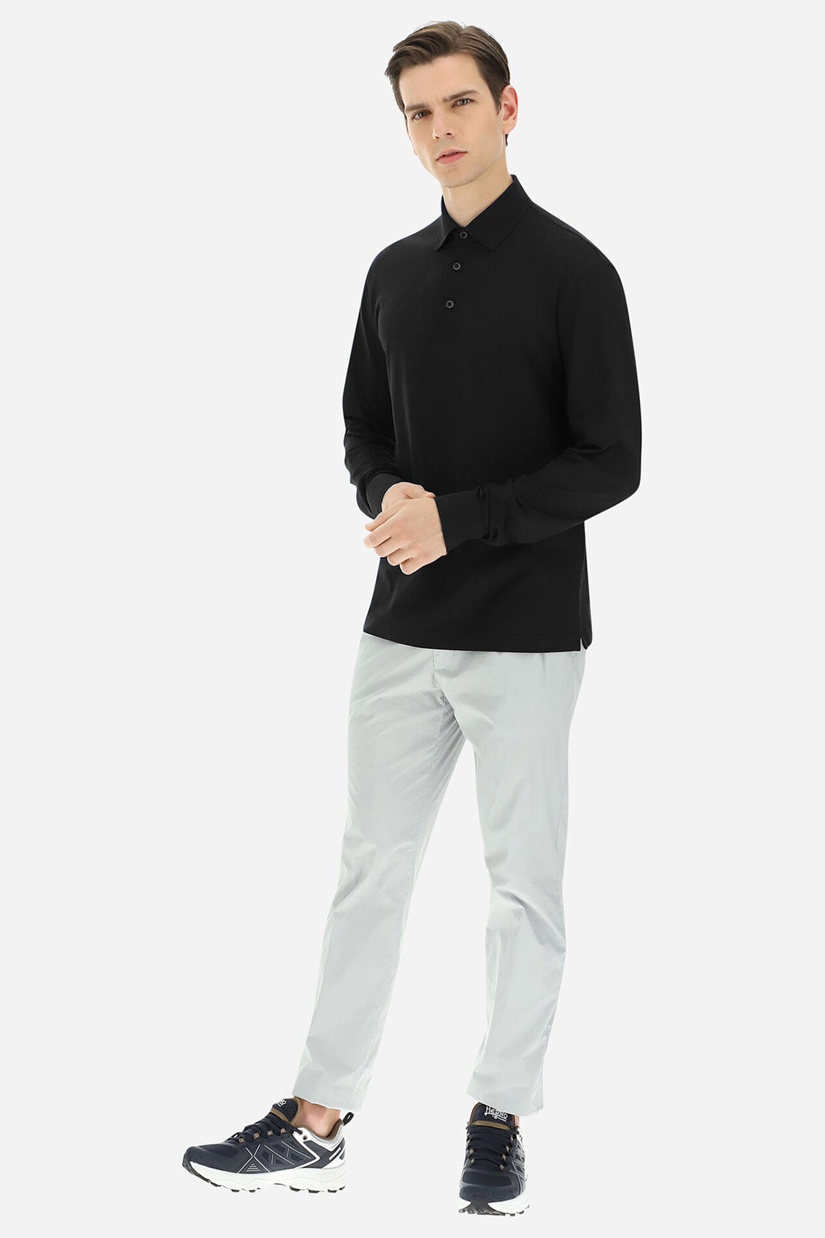 Herno Polo Yaka Uzun Kollu T-shirt-Libas Trendy Fashion Store