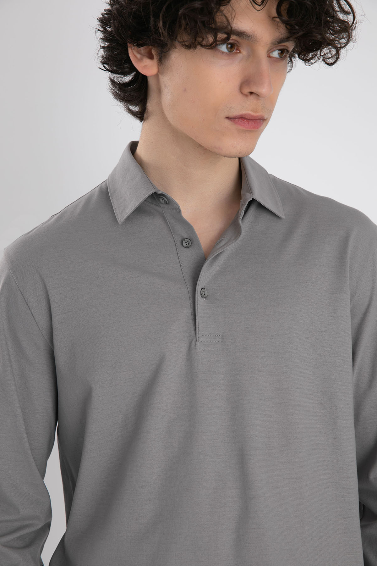 Herno Polo Yaka Uzun Kollu T-shirt-Libas Trendy Fashion Store