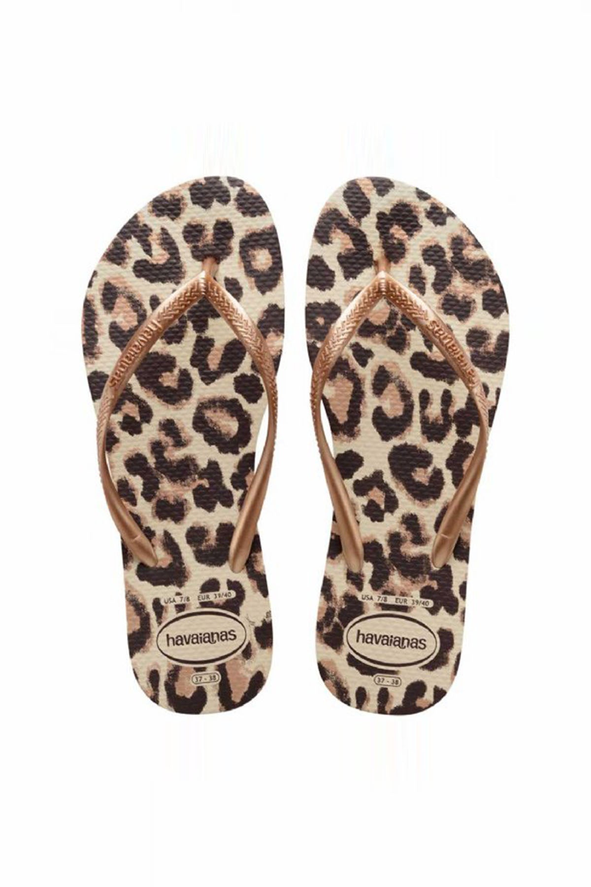 Havaianas Leopar Desenli Parmak Arası Terlik-Libas Trendy Fashion Store