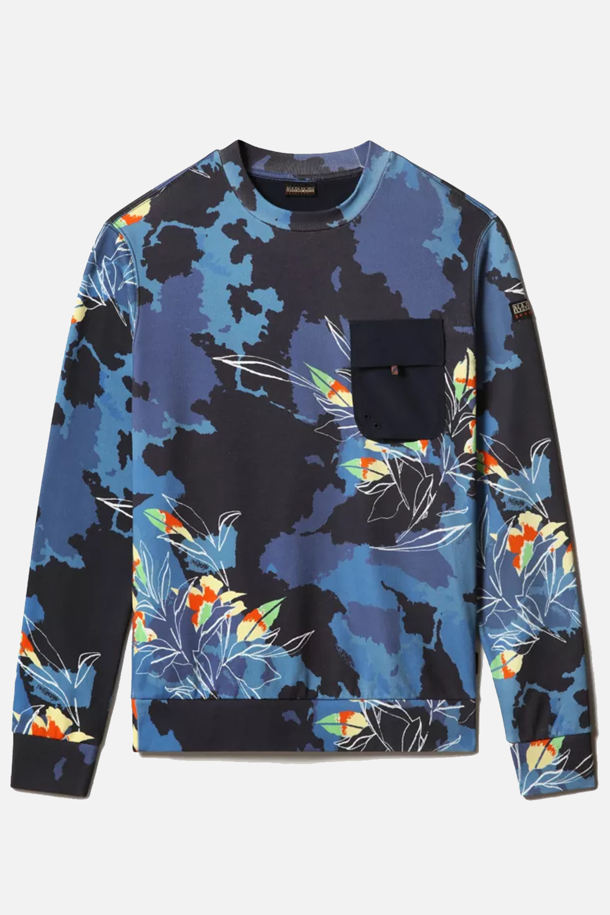 Napapijri Kapaklı Cep Detaylı Kamuflaj Desenli Sweatshirt-Libas Trendy Fashion Store