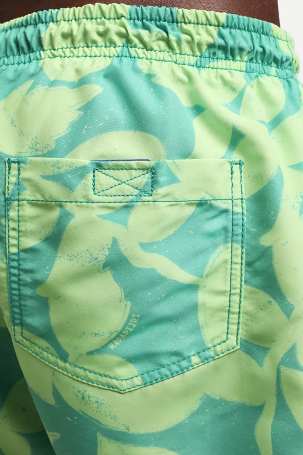 Napapijri Beli Lastikli Desenli Şort Mayo-Libas Trendy Fashion Store