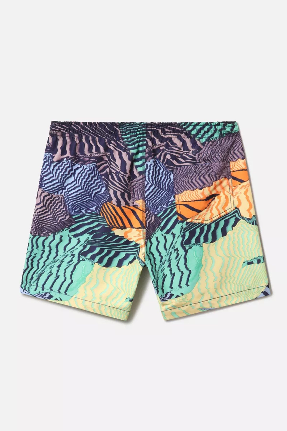 Napapijri Beli Lastikli Desenli Şort Mayo-Libas Trendy Fashion Store