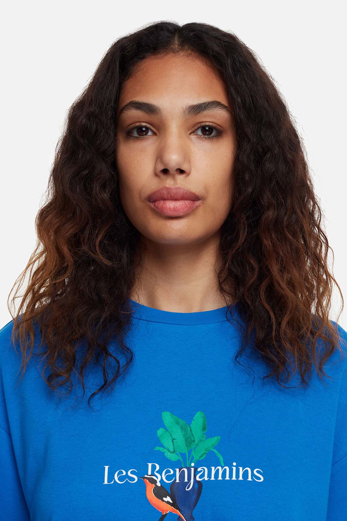 Les Benjamins Geniş Kesim Logolu T-shirt-Libas Trendy Fashion Store