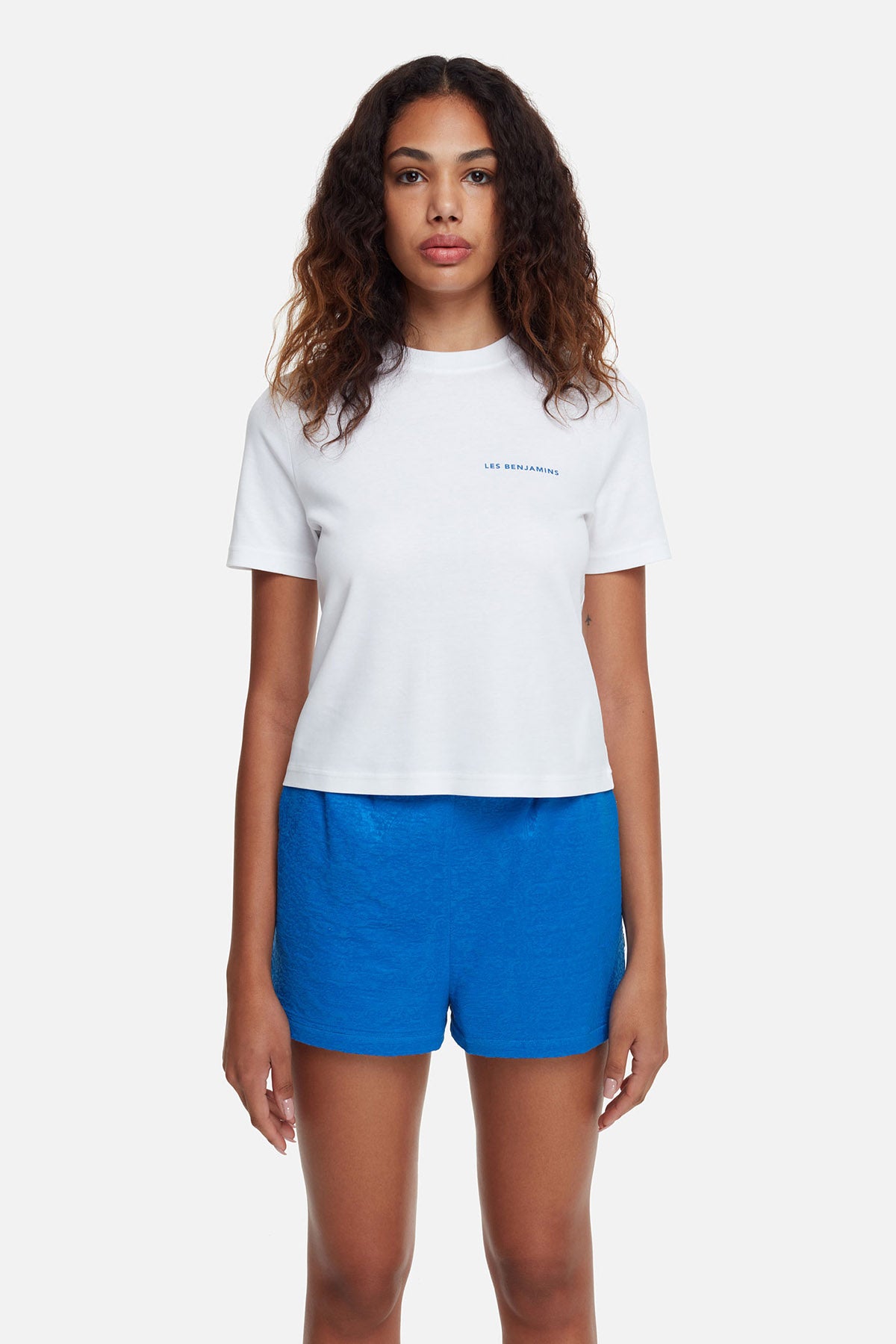 Les Benjamins Yuvarlak Yaka Baskılı T-shirt-Libas Trendy Fashion Store