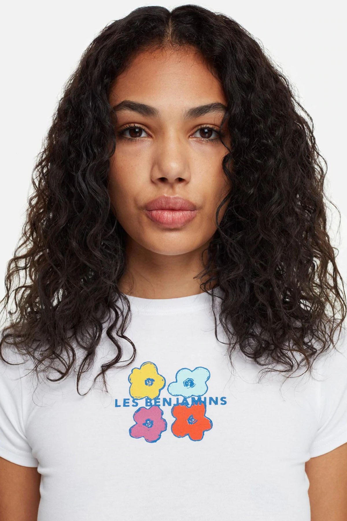Les Benjamins Logolu Desenli T-shirt-Libas Trendy Fashion Store