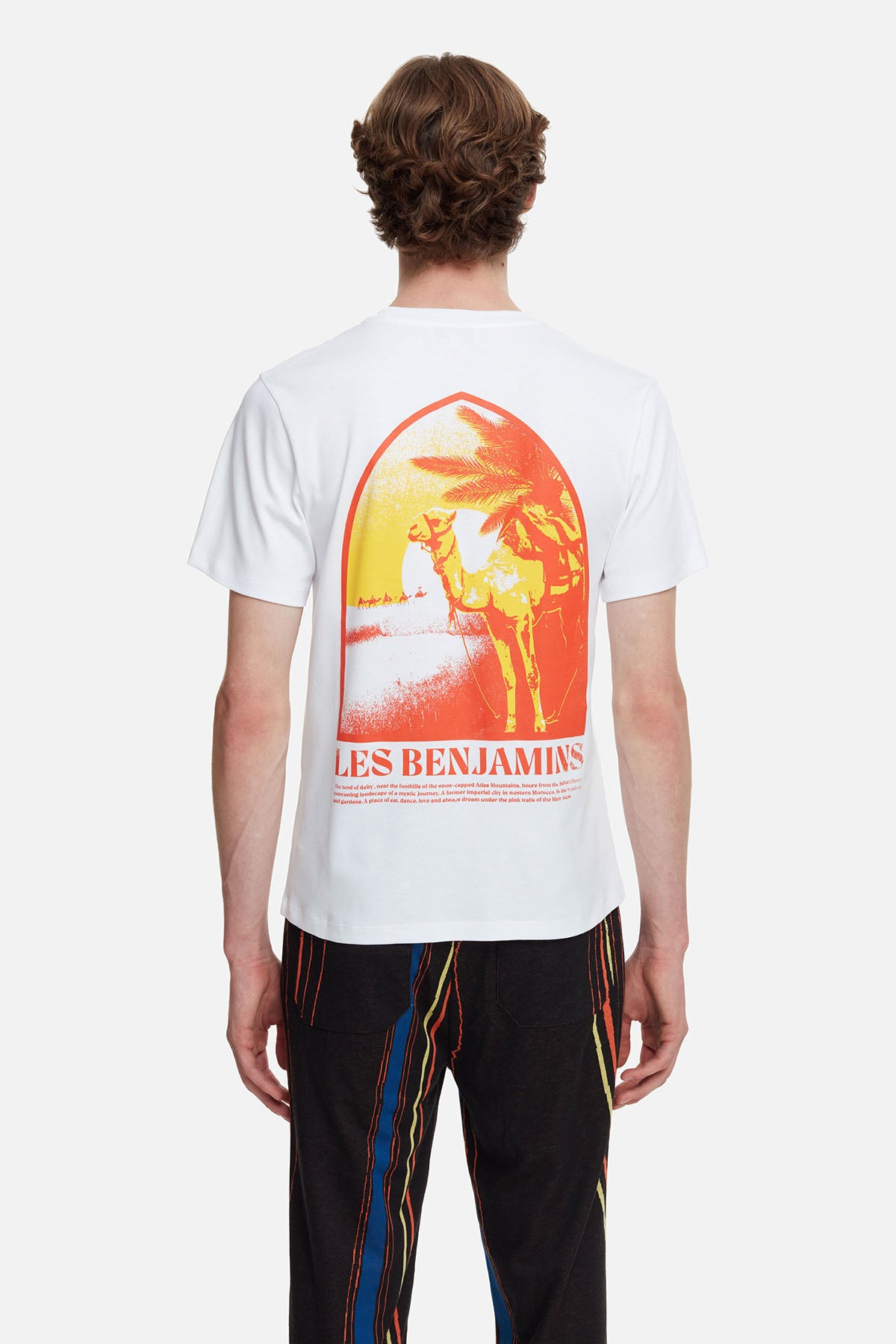 Les Benjamins Yuvarlak Yaka Baskılı T-shirt-Libas Trendy Fashion Store