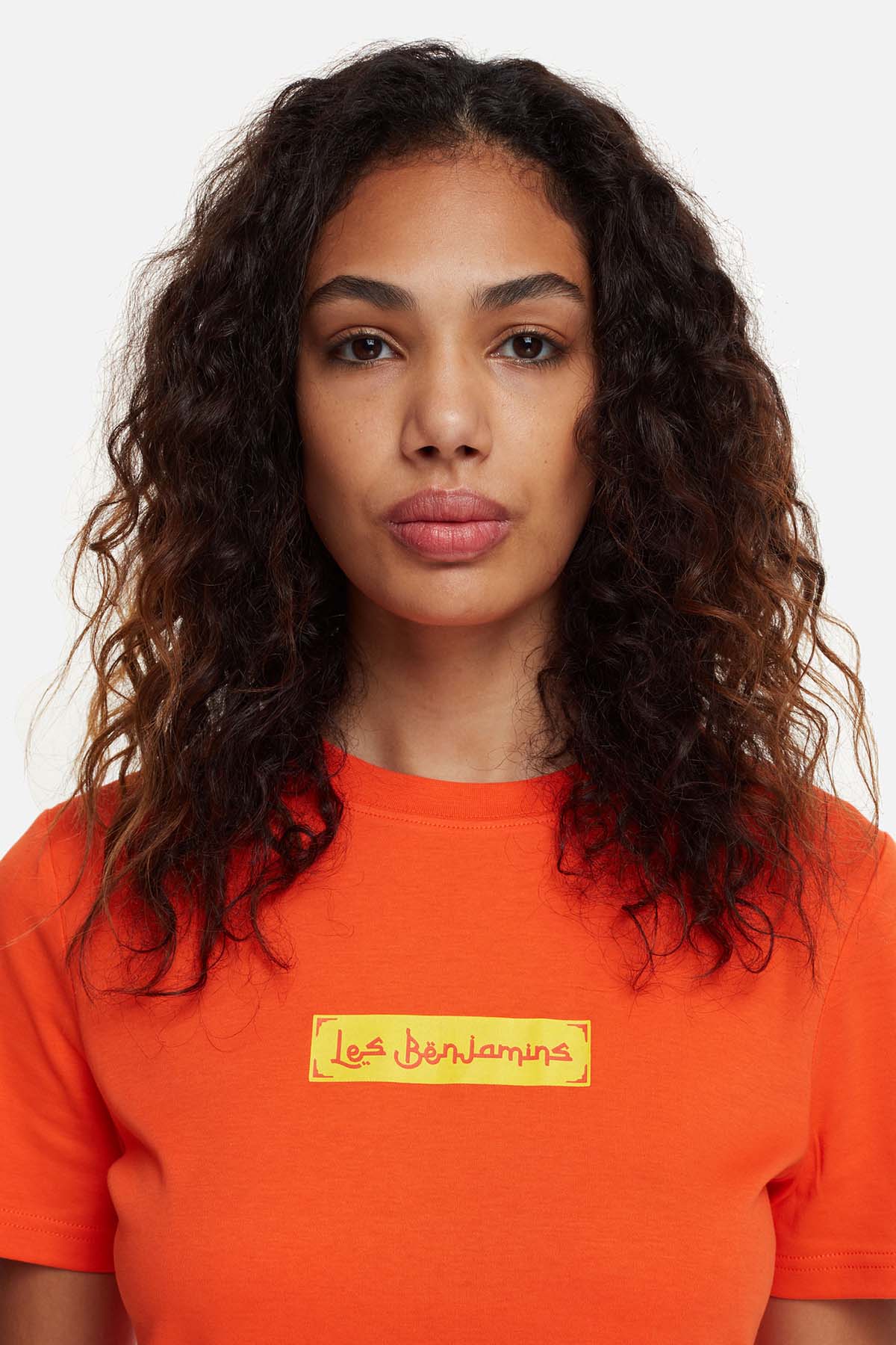 Les Benjamins Yuvarlak Yaka Baskılı T-shirt-Libas Trendy Fashion Store
