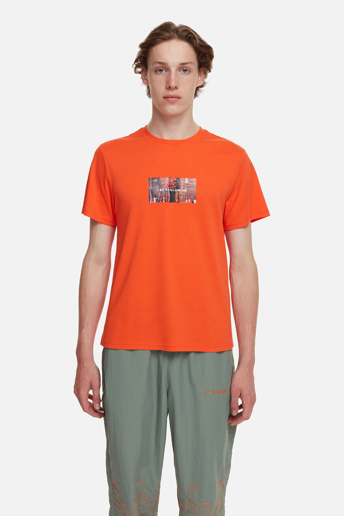 Les Benjamins Yuvarlak Yaka Baskılı T-shirt-Libas Trendy Fashion Store