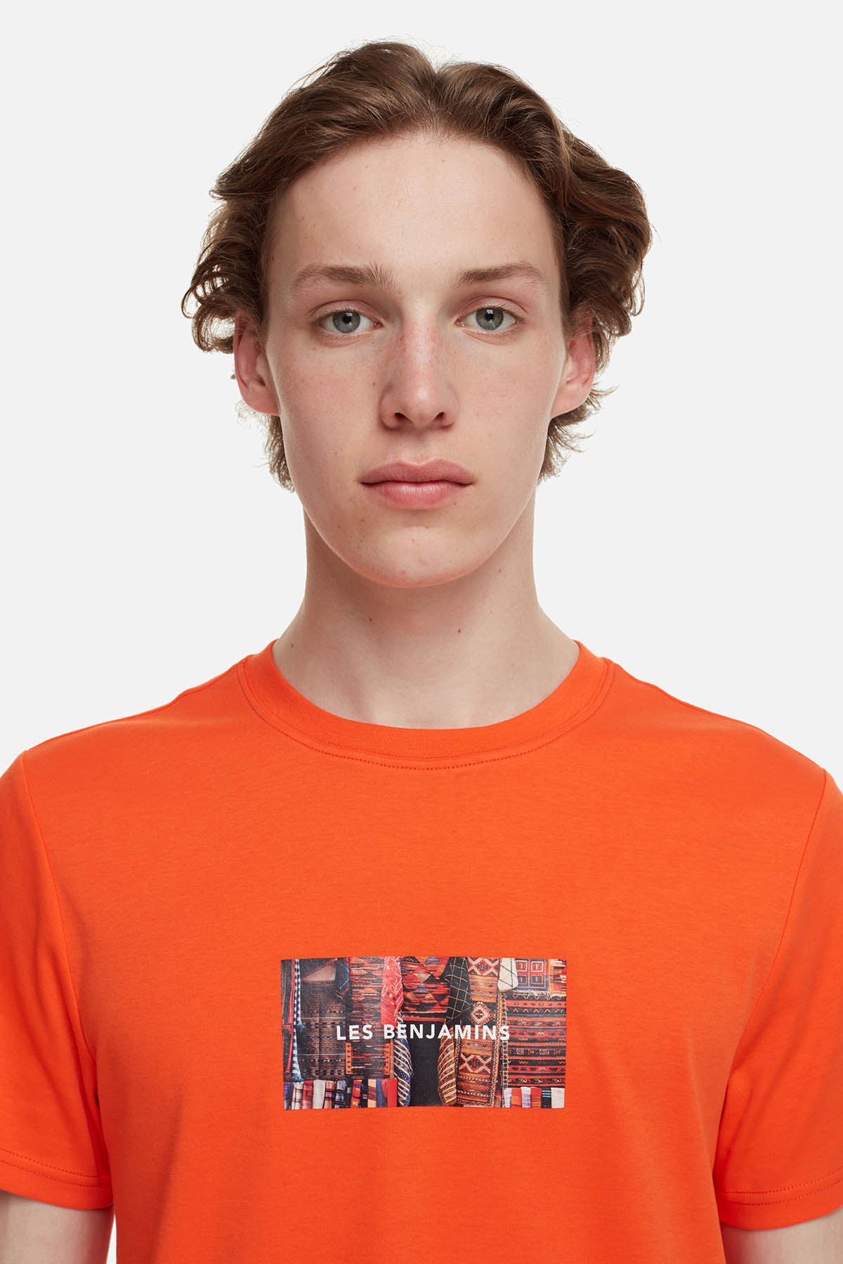 Les Benjamins Yuvarlak Yaka Baskılı T-shirt-Libas Trendy Fashion Store