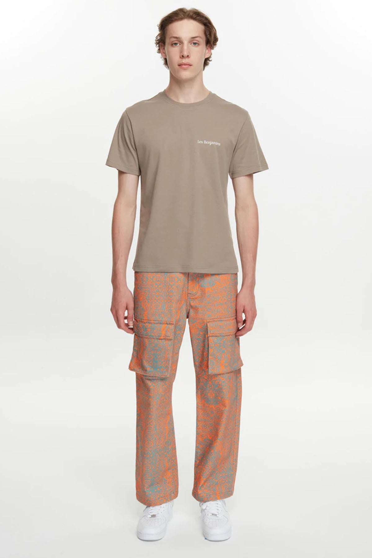 Les Benjamins Yuvarlak Yaka Sırt Desenli T-shirt-Libas Trendy Fashion Store