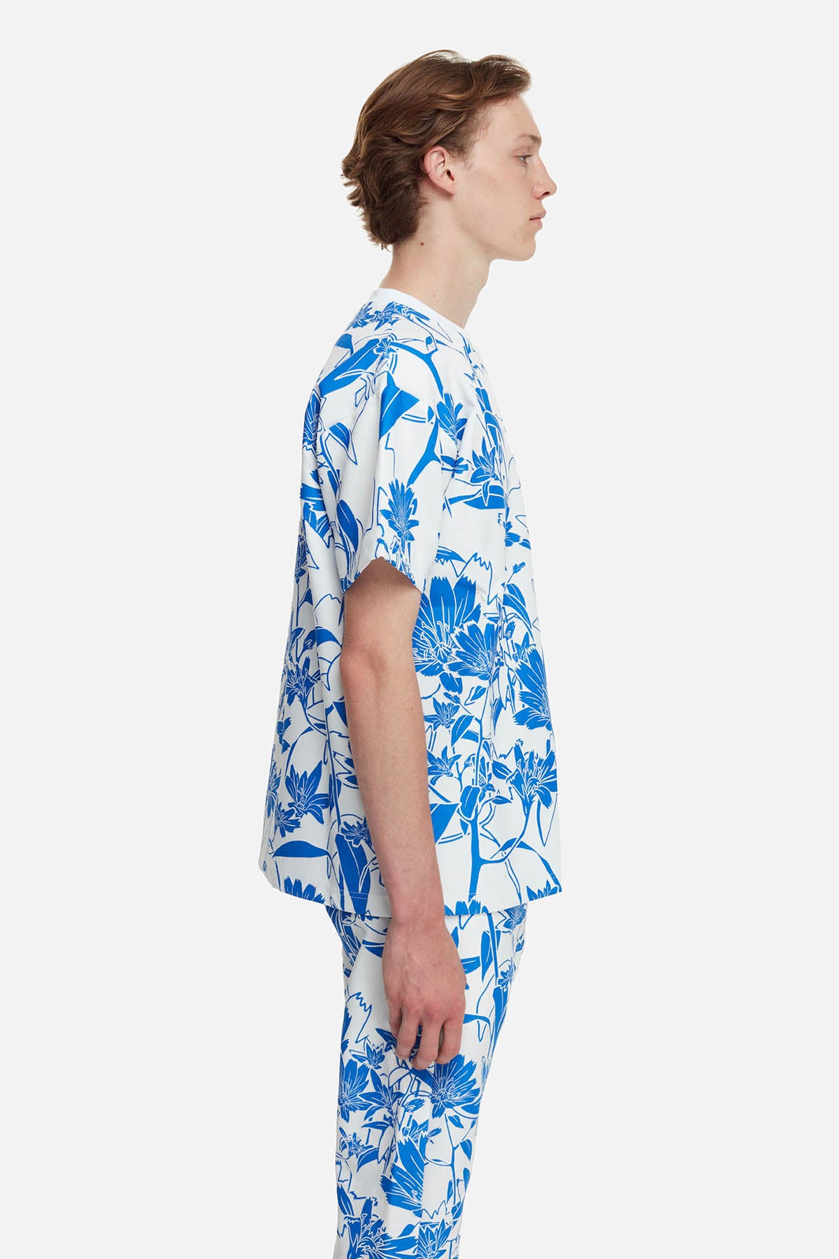 Les Benjamins Geniş Kesim Çiçek Desenli T-shirt-Libas Trendy Fashion Store