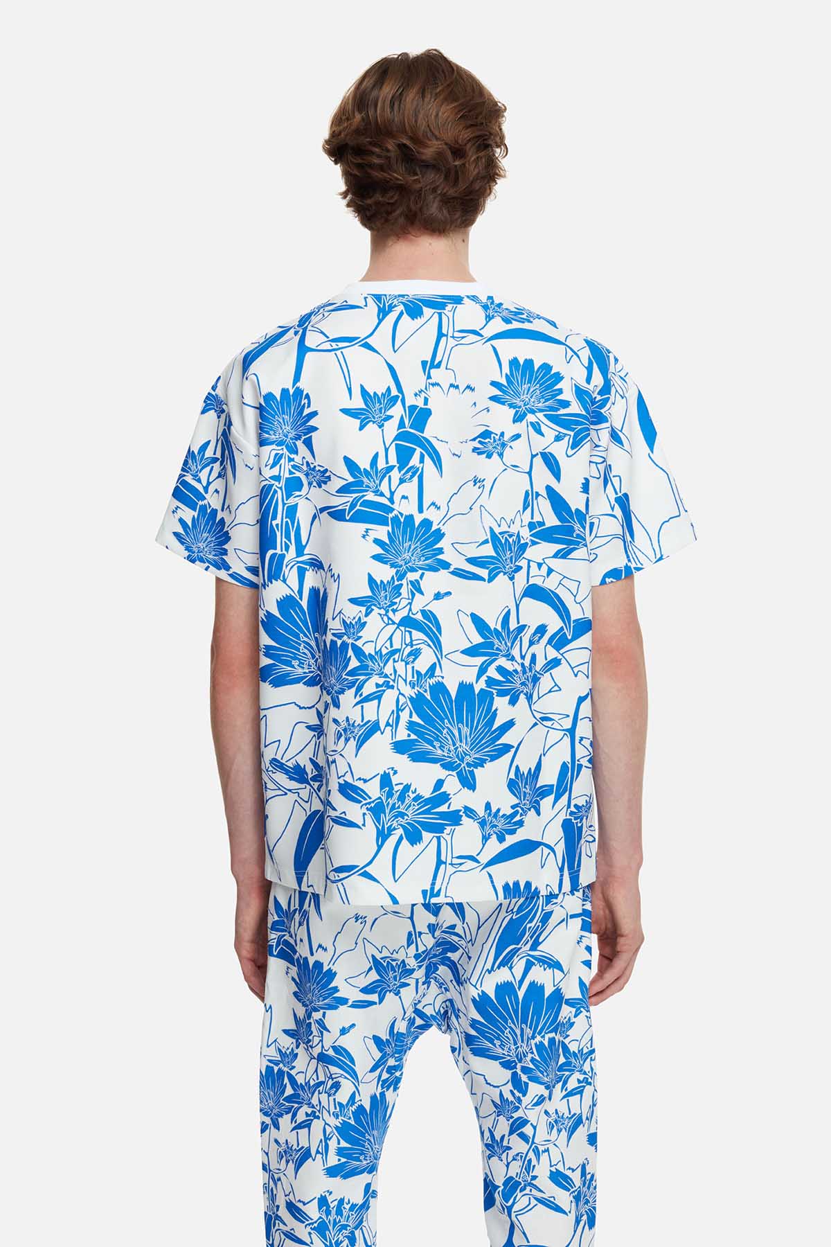 Les Benjamins Geniş Kesim Çiçek Desenli T-shirt-Libas Trendy Fashion Store