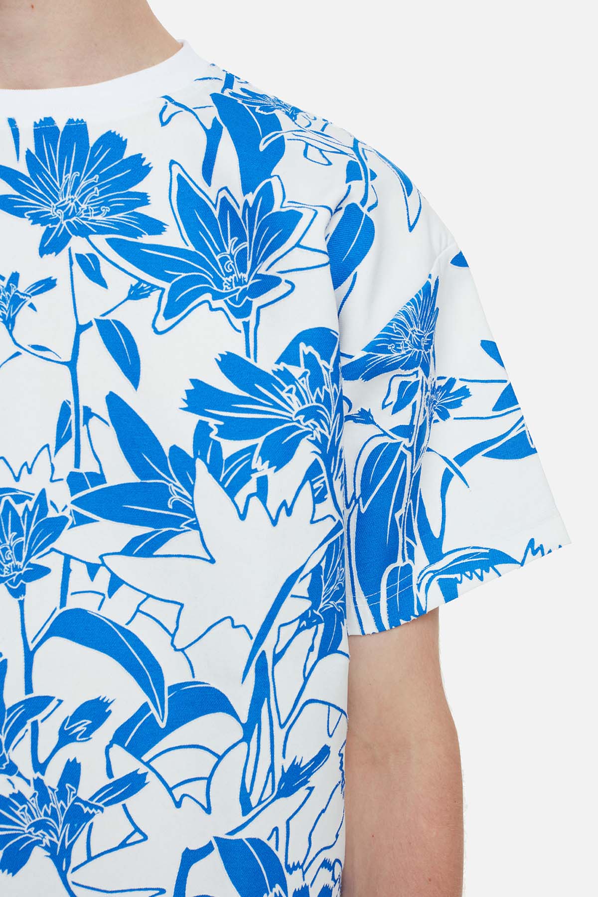 Les Benjamins Geniş Kesim Çiçek Desenli T-shirt-Libas Trendy Fashion Store