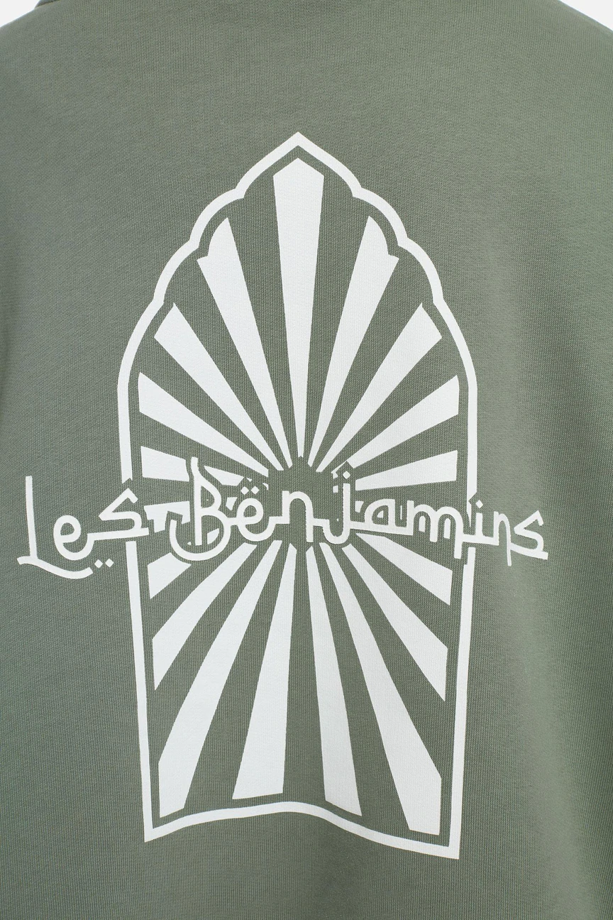 Les Benjamins Geniş Kesim Kapüşonlu Crop Sweatshirt Ceket-Libas Trendy Fashion Store