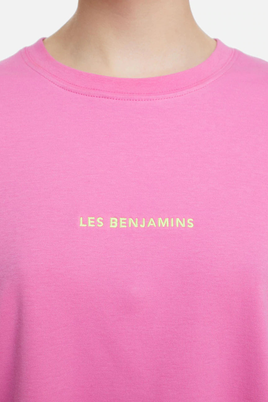 Les Benjamins Geniş Kesim Logolu T-shirt-Libas Trendy Fashion Store