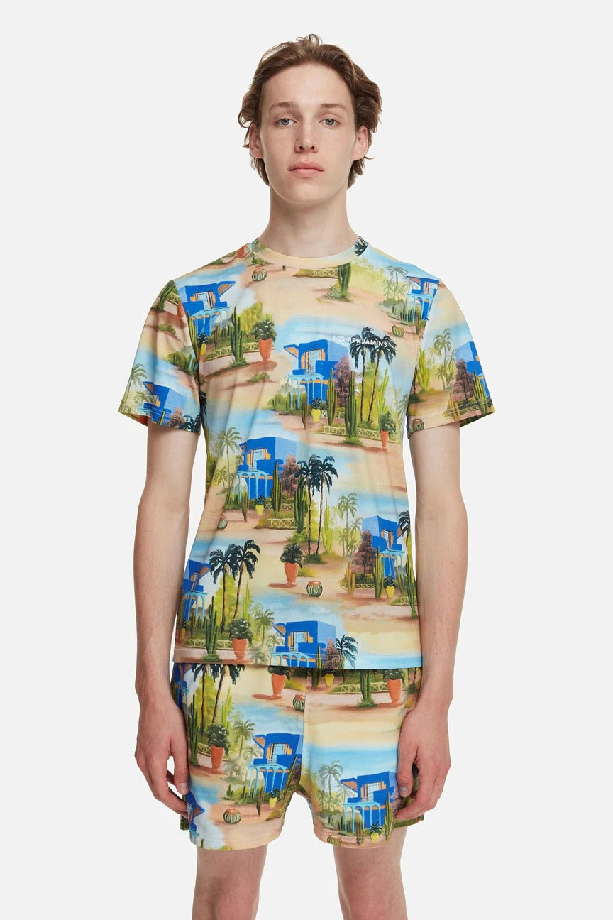 Les Benjamins Regular Fit Desenli T-shirt-Libas Trendy Fashion Store