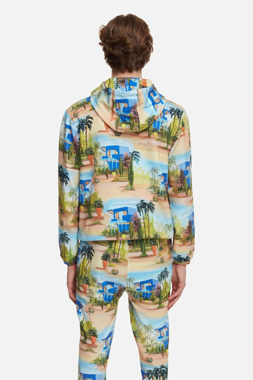 Les Benjamins Desenli Kapüşonlu Sweatshirt-Libas Trendy Fashion Store