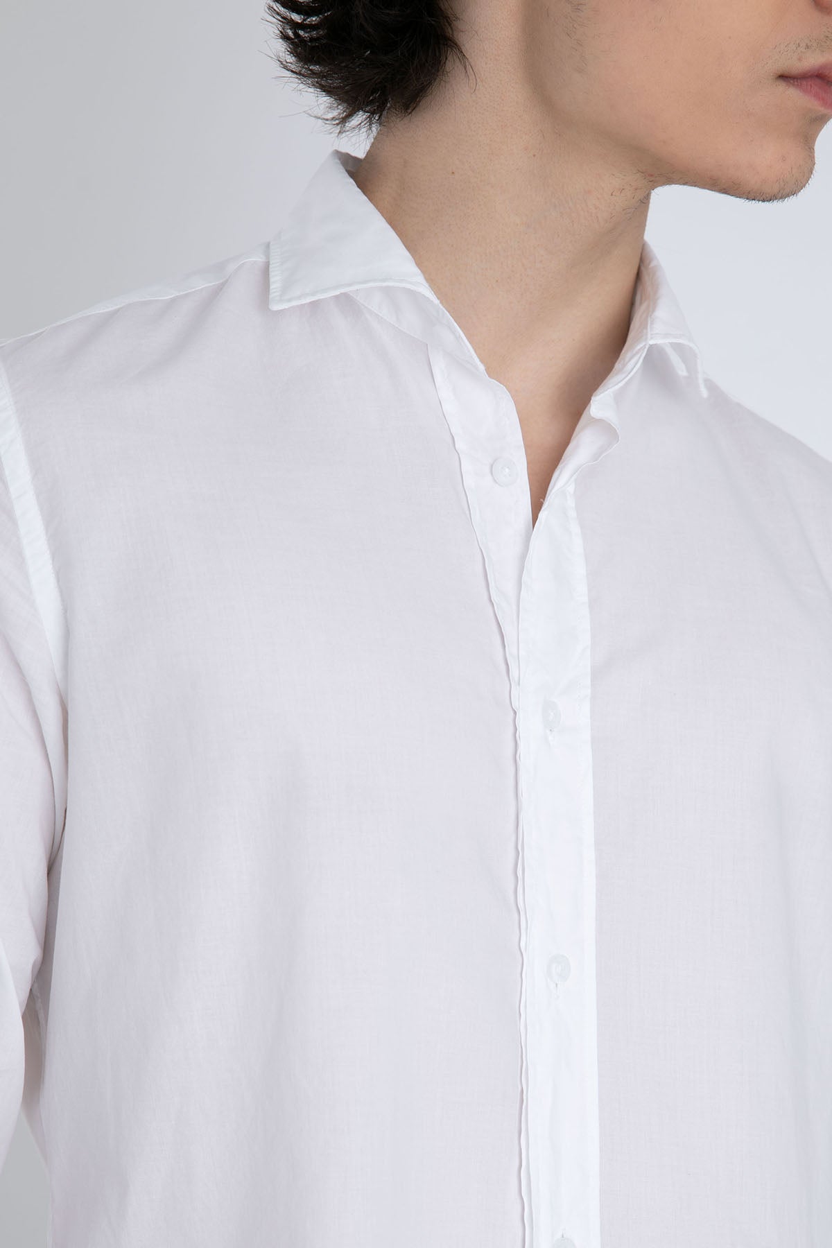 Fradi Fransız Yaka Yıkamalı Gömlek-Libas Trendy Fashion Store