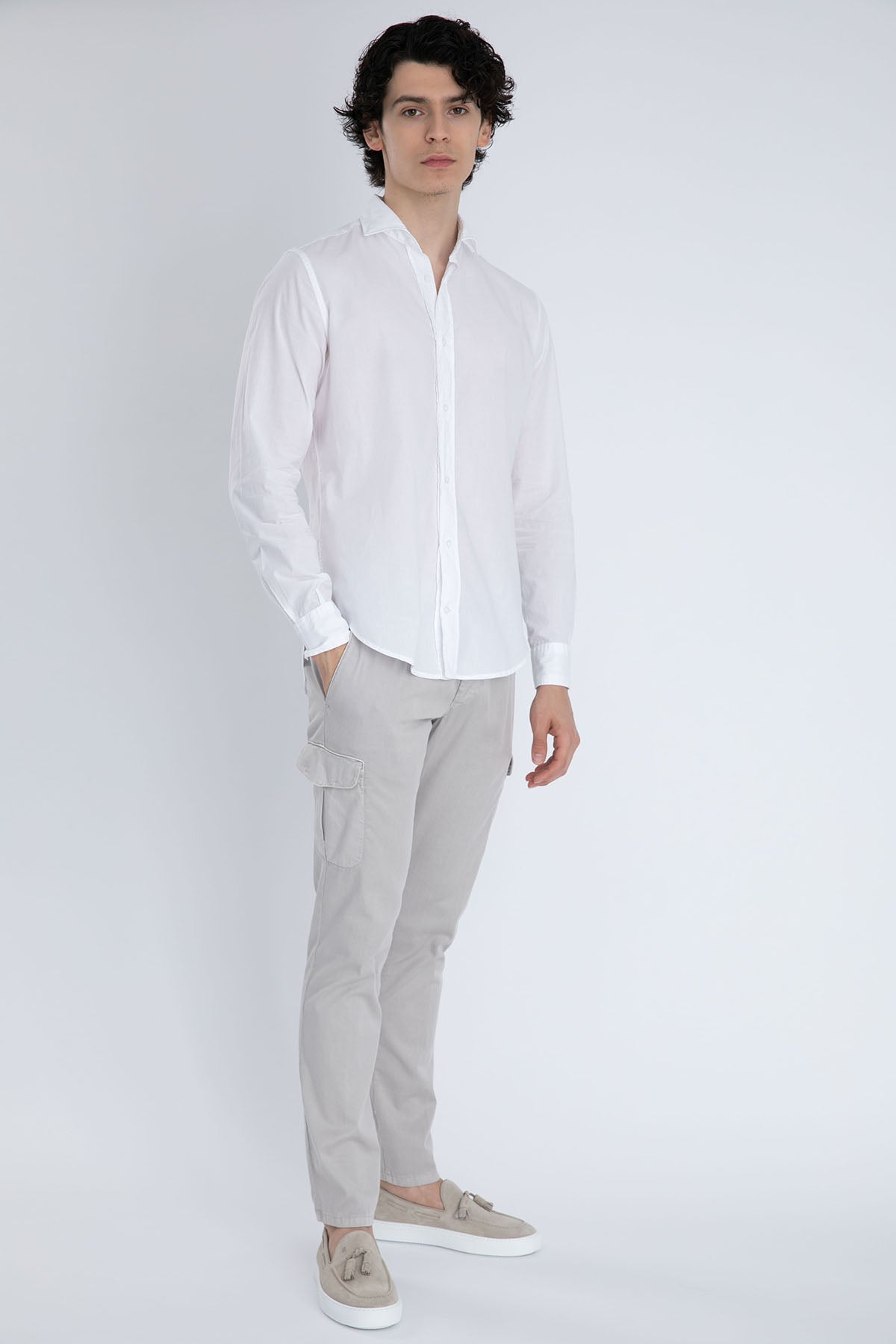 Fradi Fransız Yaka Yıkamalı Gömlek-Libas Trendy Fashion Store