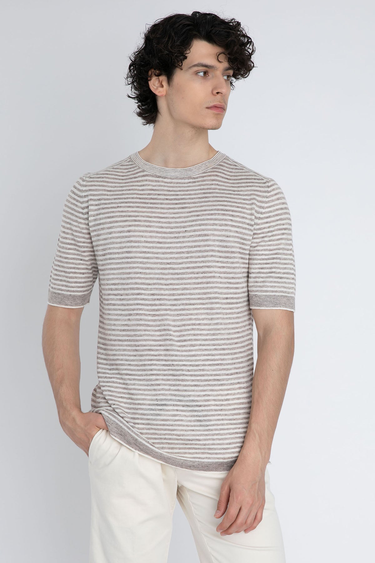 Fradi Örme Keten T-Shirt-Libas Trendy Fashion Store