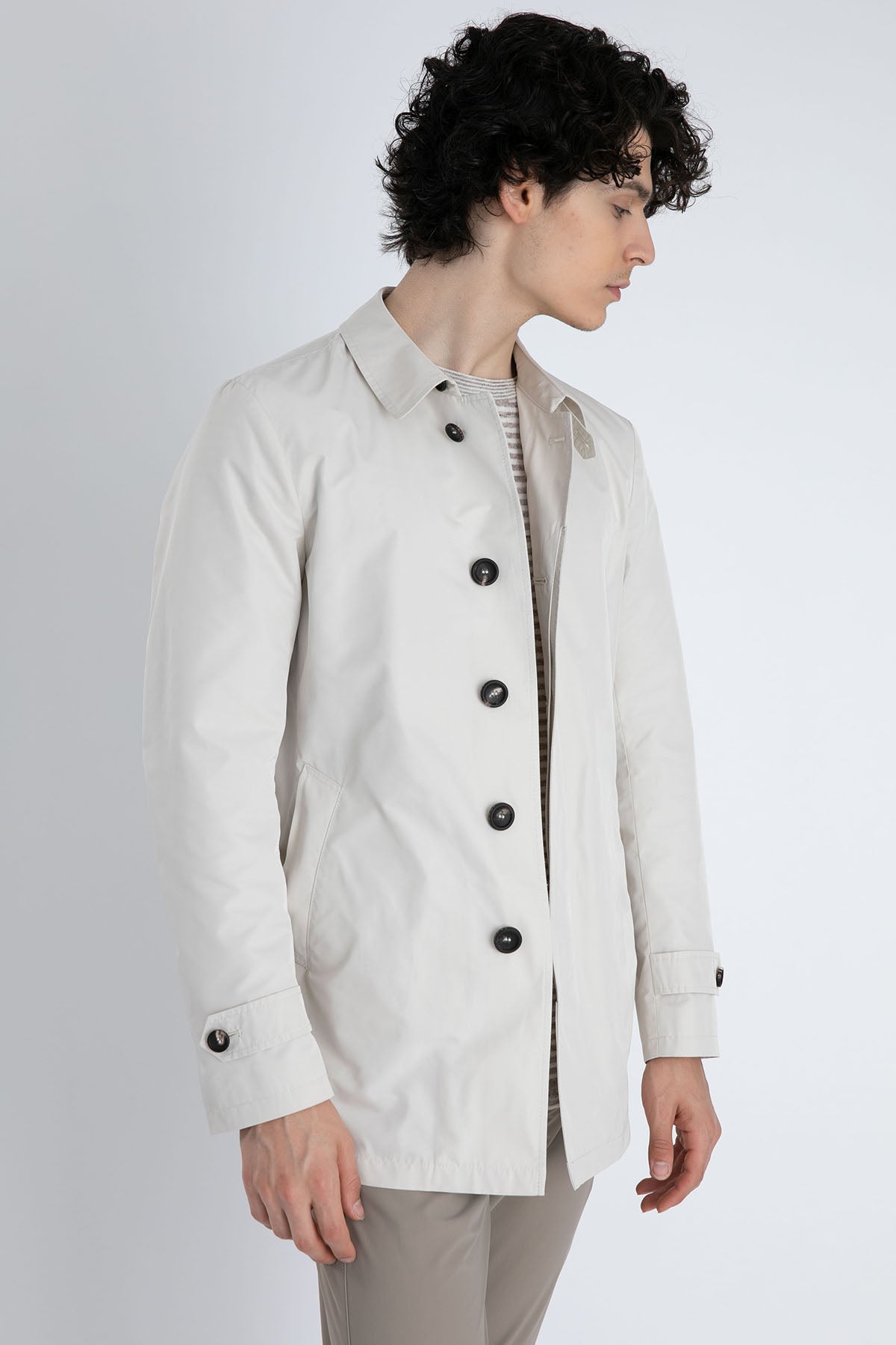 Fradi Klasik Yaka İnce Trençkot-Libas Trendy Fashion Store