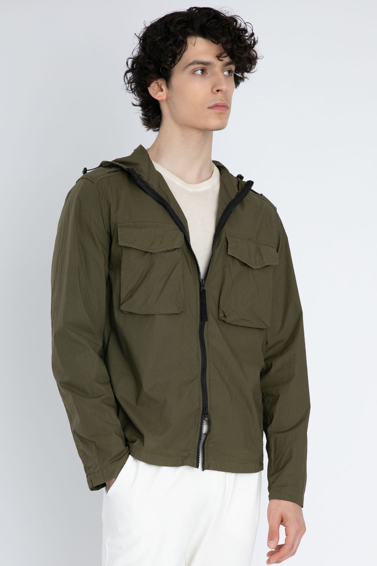 Fradi Cep Detaylı Fermuarlı Kapüşonlu İnce Spor Ceket-Libas Trendy Fashion Store