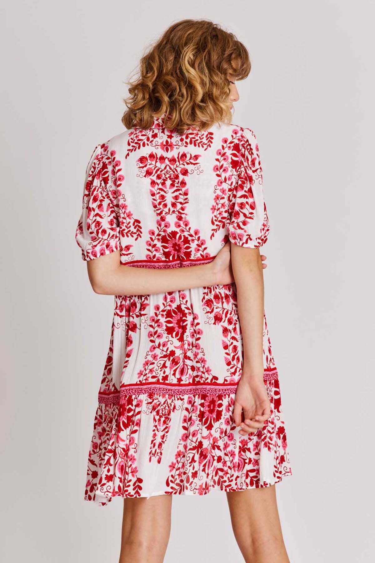 Rene Derhy Akemi Desenli Dizüstü Elbise-Libas Trendy Fashion Store