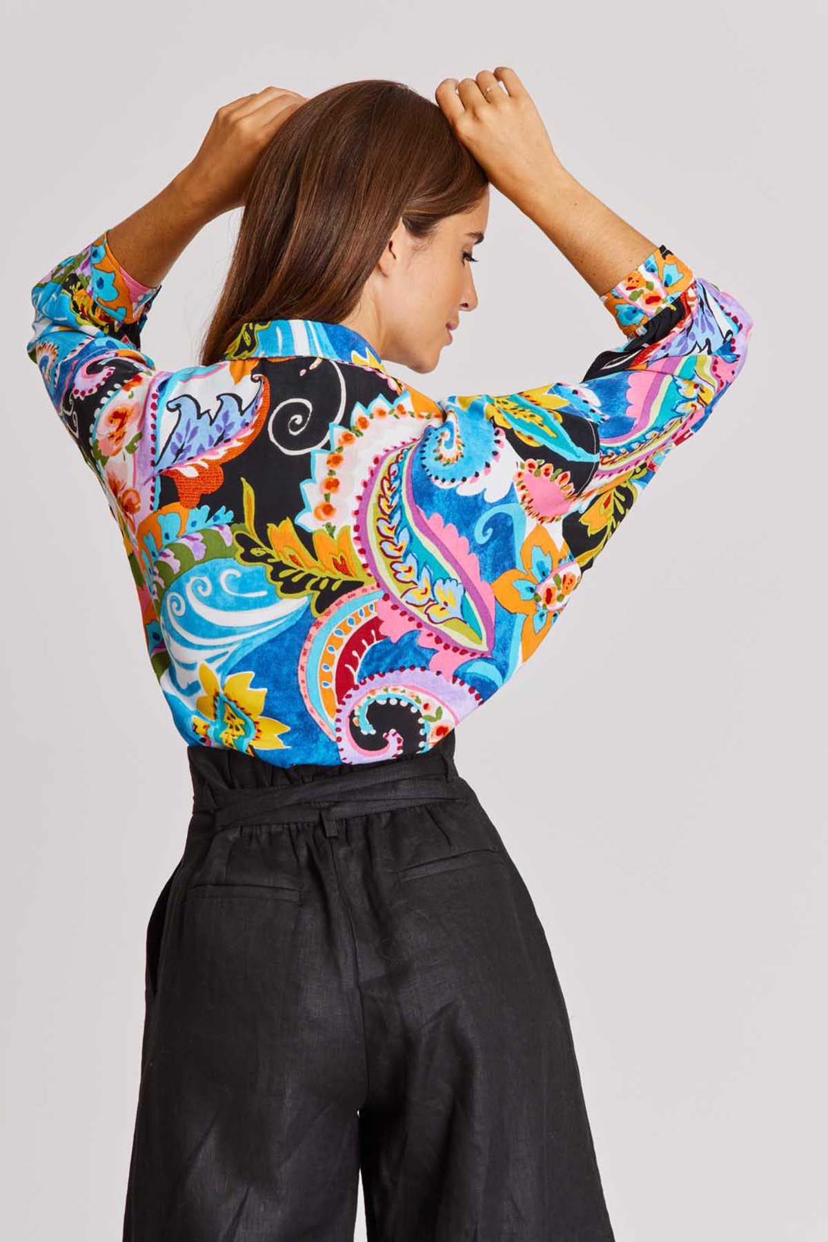 Rene Derhy Dallas Renkli Desenli Gömlek-Libas Trendy Fashion Store