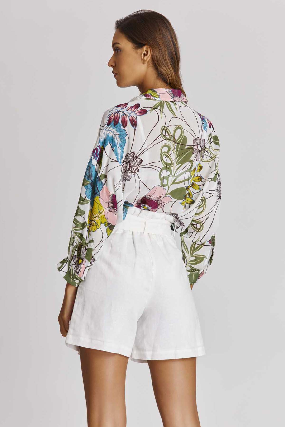 Rene Derhy Despina Renkli Çiçek Desenli Gömlek-Libas Trendy Fashion Store