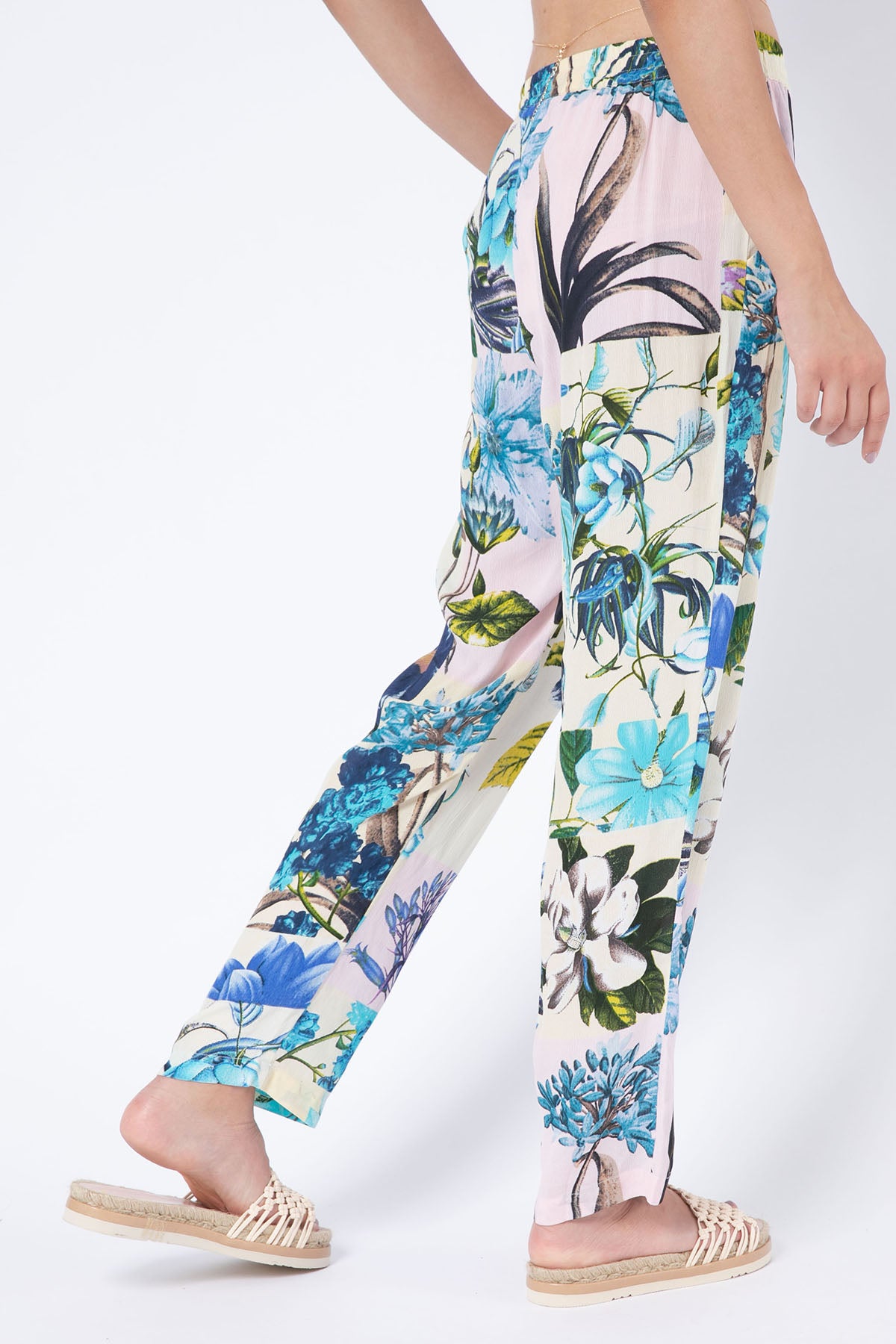 Rene Derhy Margaret Beli Lastikli Desenli Pantolon-Libas Trendy Fashion Store