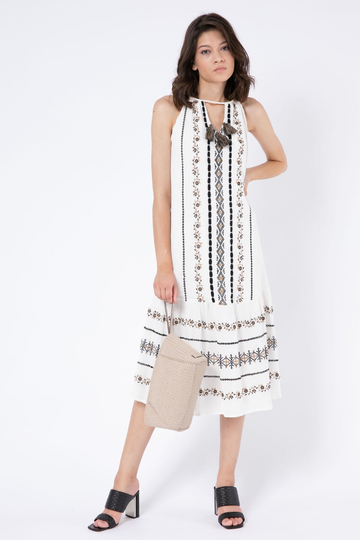 Rene Derhy Bandol Midi Elbise-Libas Trendy Fashion Store