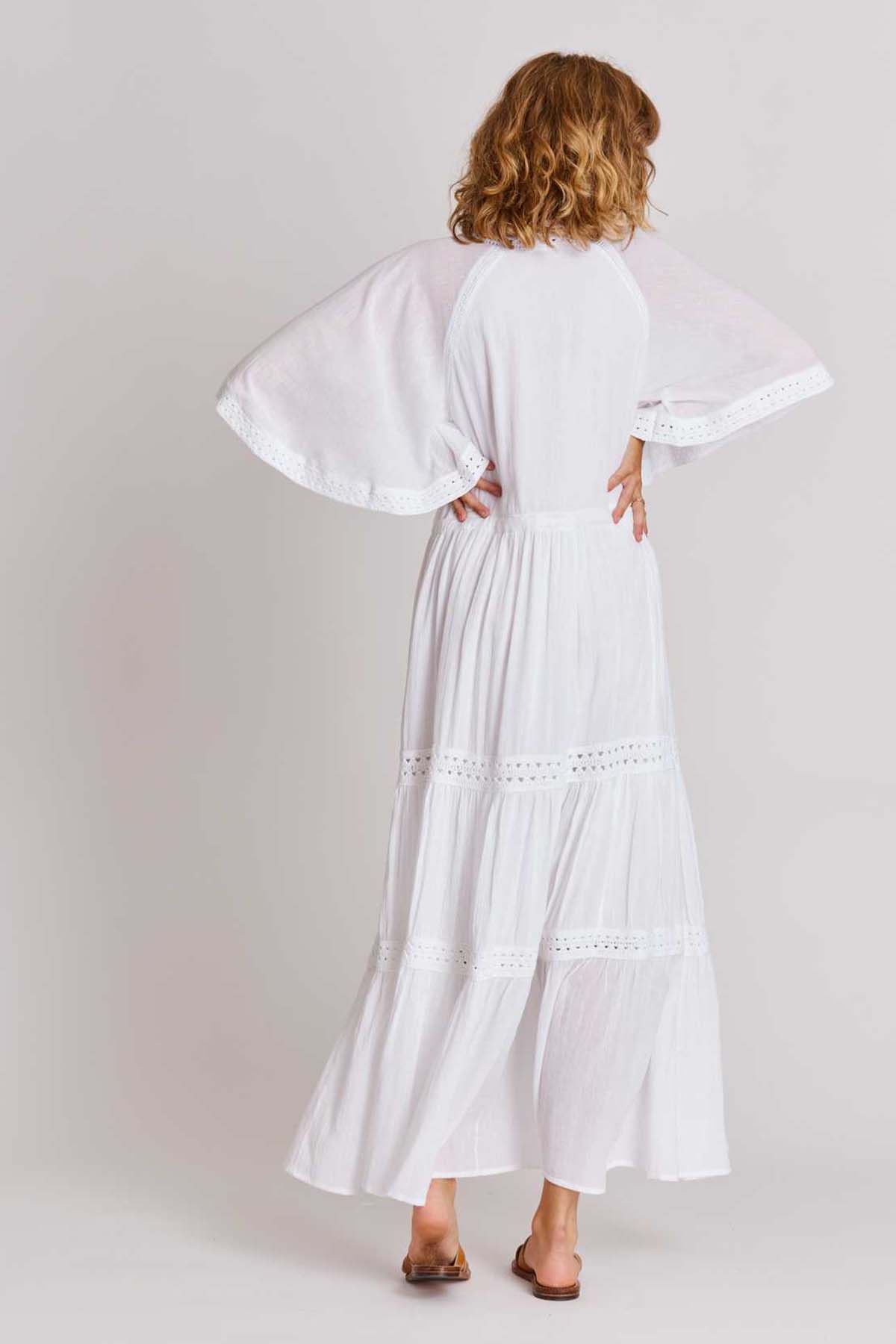 Rene Derhy Barbades Fistolu Maxi Elbise-Libas Trendy Fashion Store