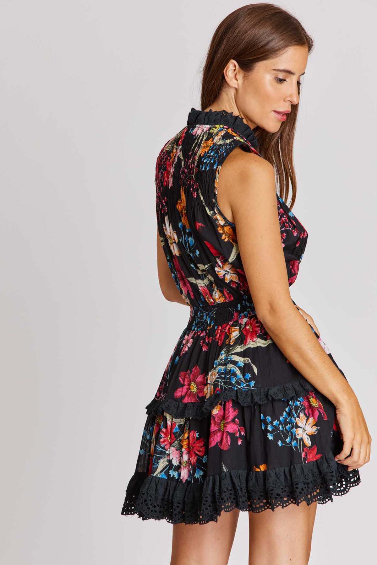 Rene Derhy Aliette Fırfır Etekli Mini Elbise-Libas Trendy Fashion Store