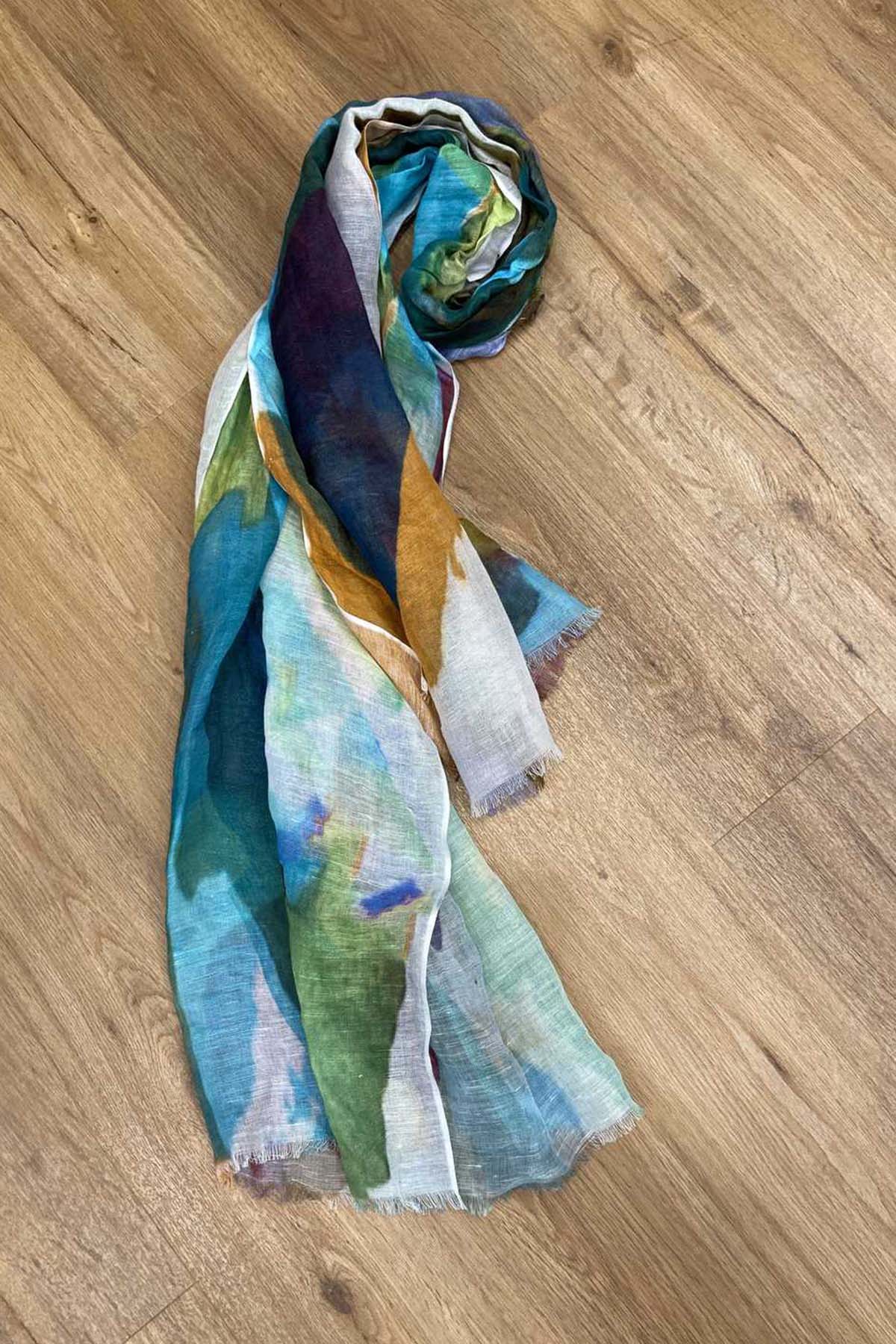 Rene Derhy Tennessee Pamuklu Keten Şal-Libas Trendy Fashion Store