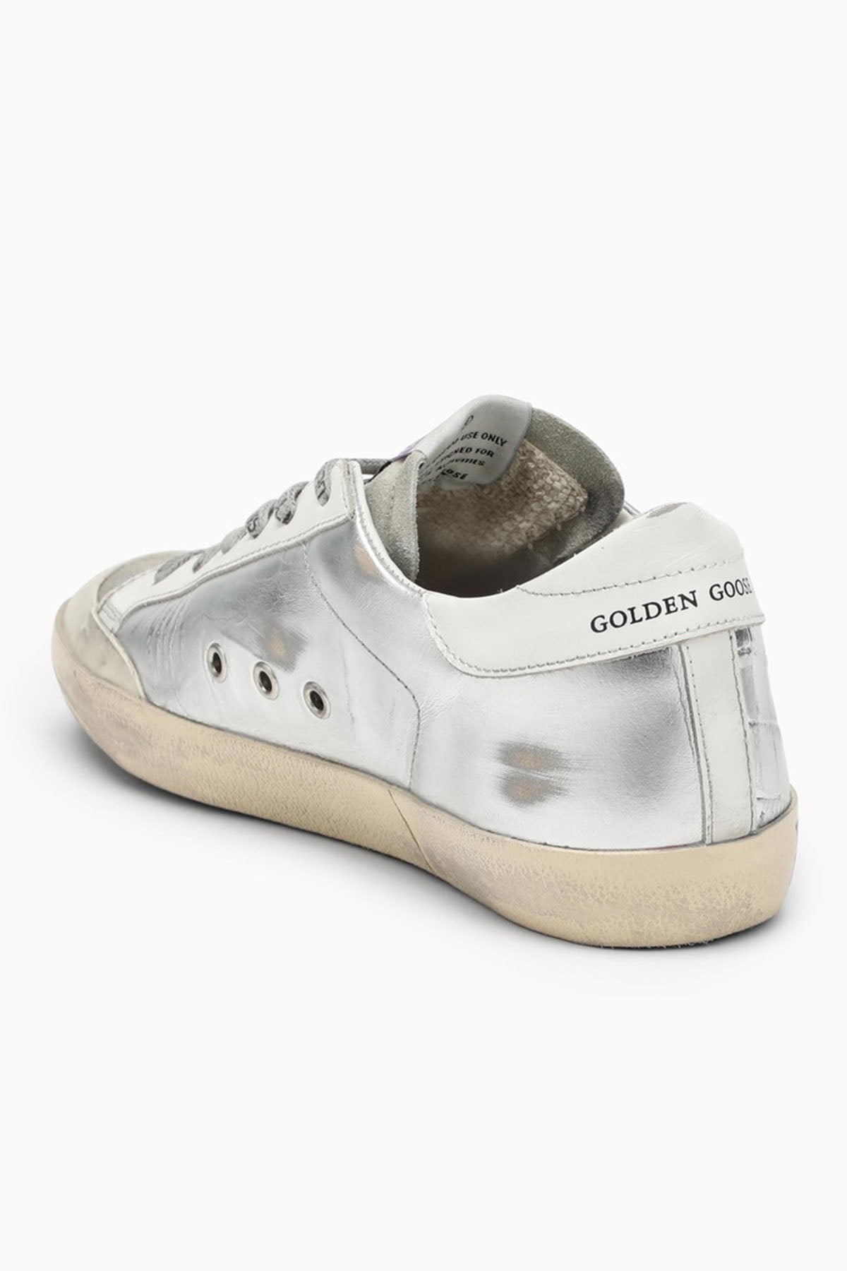 Golden Goose Super-Star Metalik Eskitme Deri Sneaker Ayakkabı-Libas Trendy Fashion Store