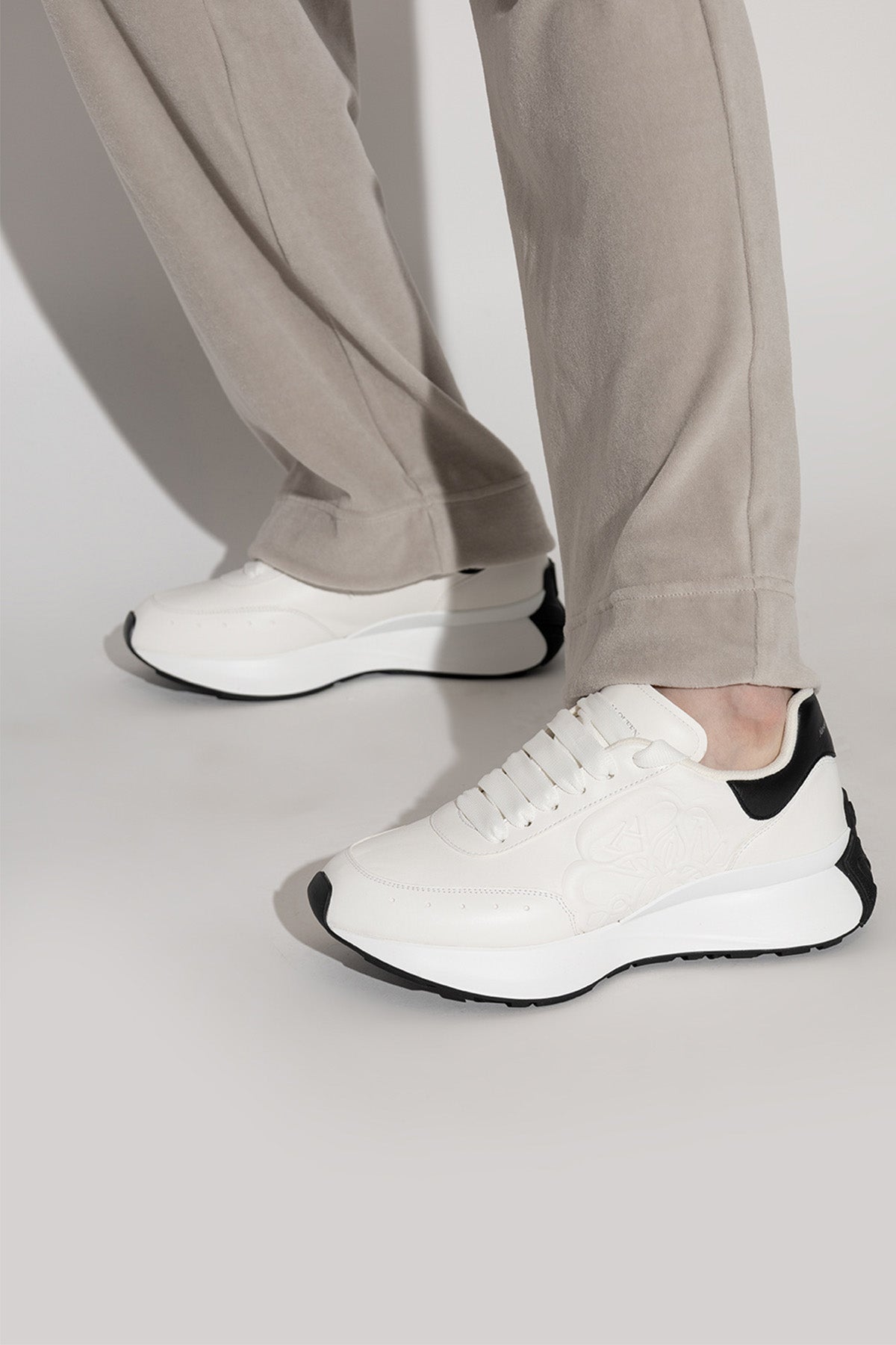 Alexander Mcqueen Deri Sneaker Ayakkabı-Libas Trendy Fashion Store