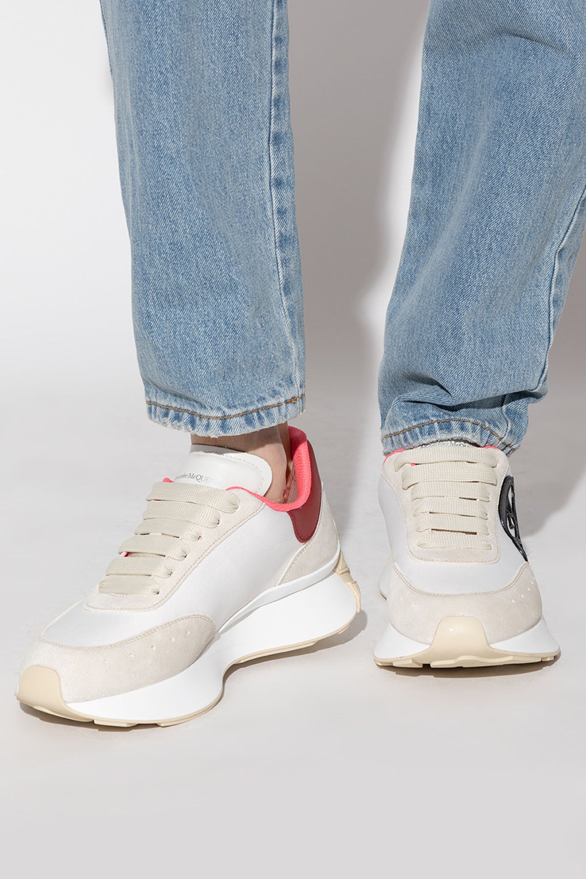 Alexander Mcqueen Deri Sneaker Ayakkabı-Libas Trendy Fashion Store