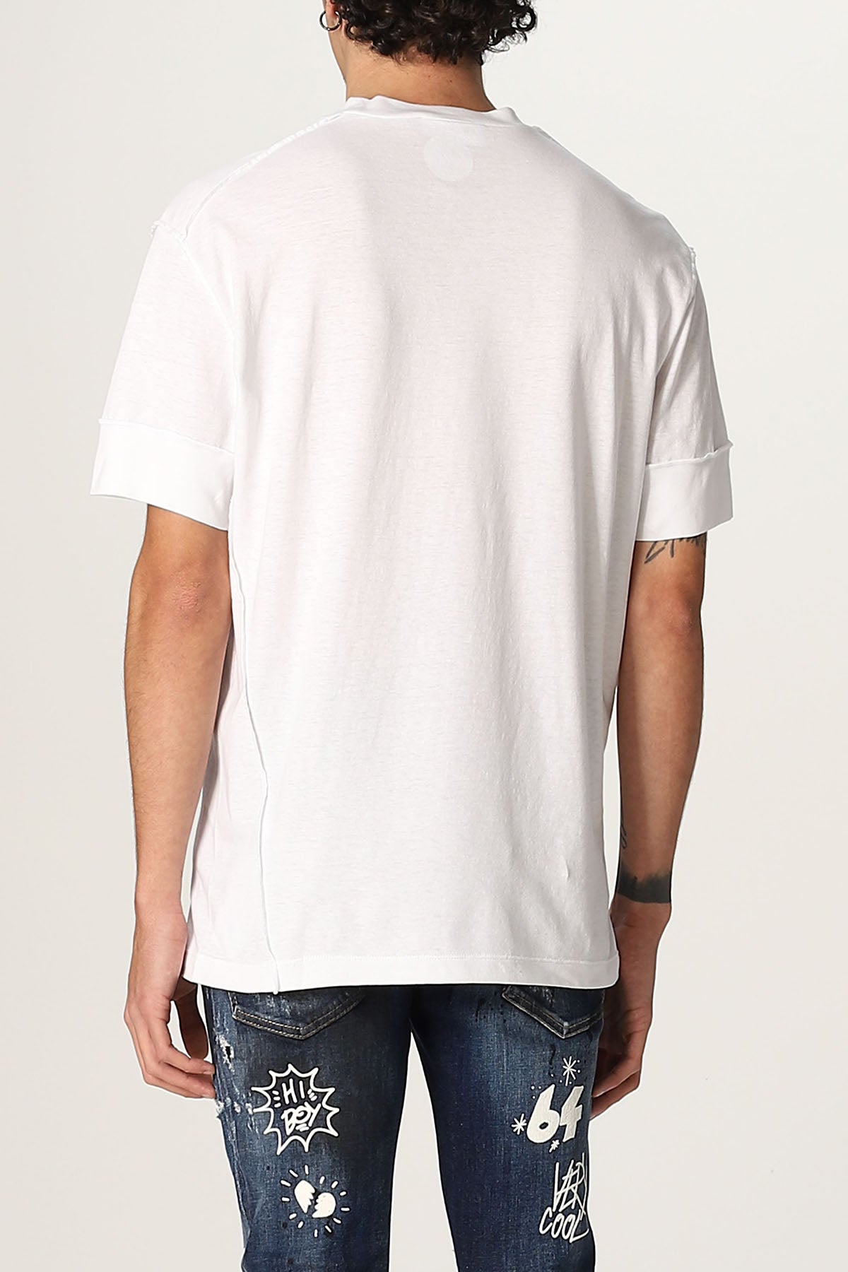 Dsquared Yazı Detaylı Yuvarlak Yaka T-shirt-Libas Trendy Fashion Store