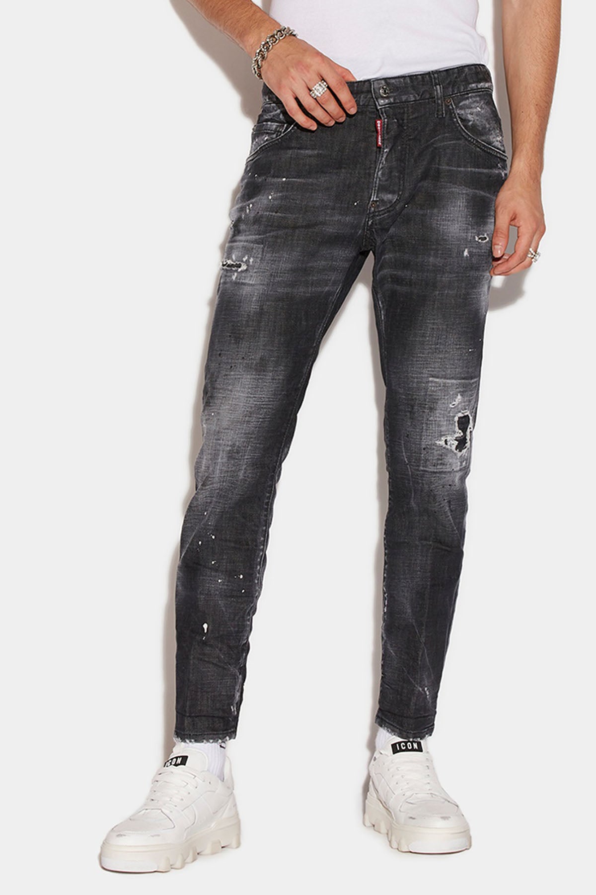 Dsquared Skater Yama ve Yırtık Detaylı Jeans-Libas Trendy Fashion Store