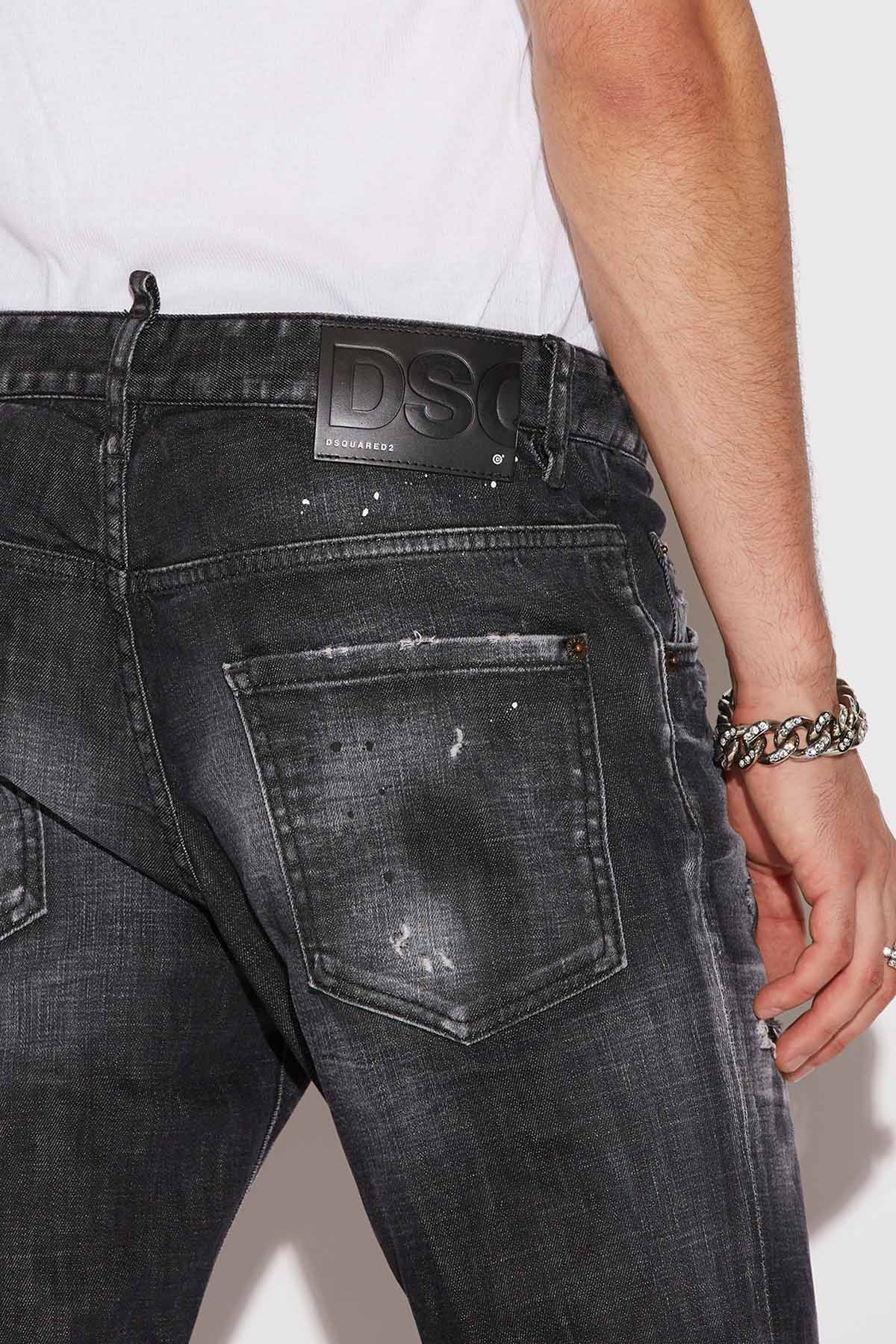 Dsquared Skater Yama ve Yırtık Detaylı Jeans-Libas Trendy Fashion Store